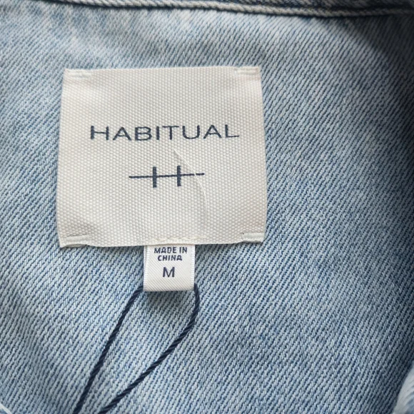 Habitual Soft Blue Denim Shirt - Picture 5 of 7